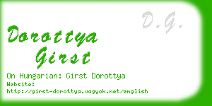 dorottya girst business card